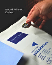 Souter Bros. Single Origin Peru coffee bag with Great Taste Award 2026 badge