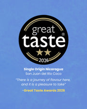 Souter Bros. Single Origin Peru bag with Great Taste Award 2026 sticker being applied