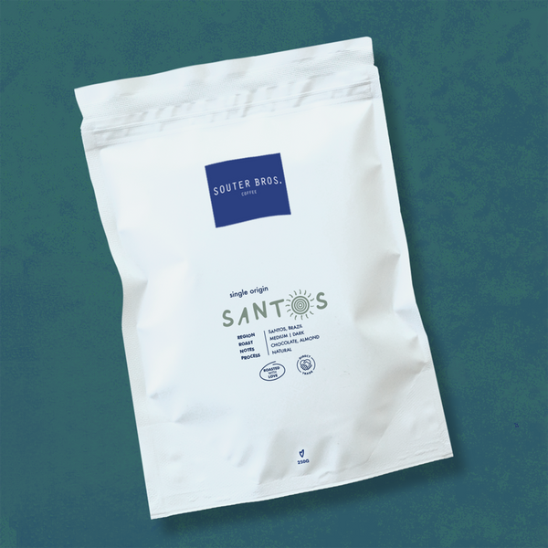 Single Origin Brazil Santos Coffee — Dark Chocolate & Roasted Almond | Souter Bros.